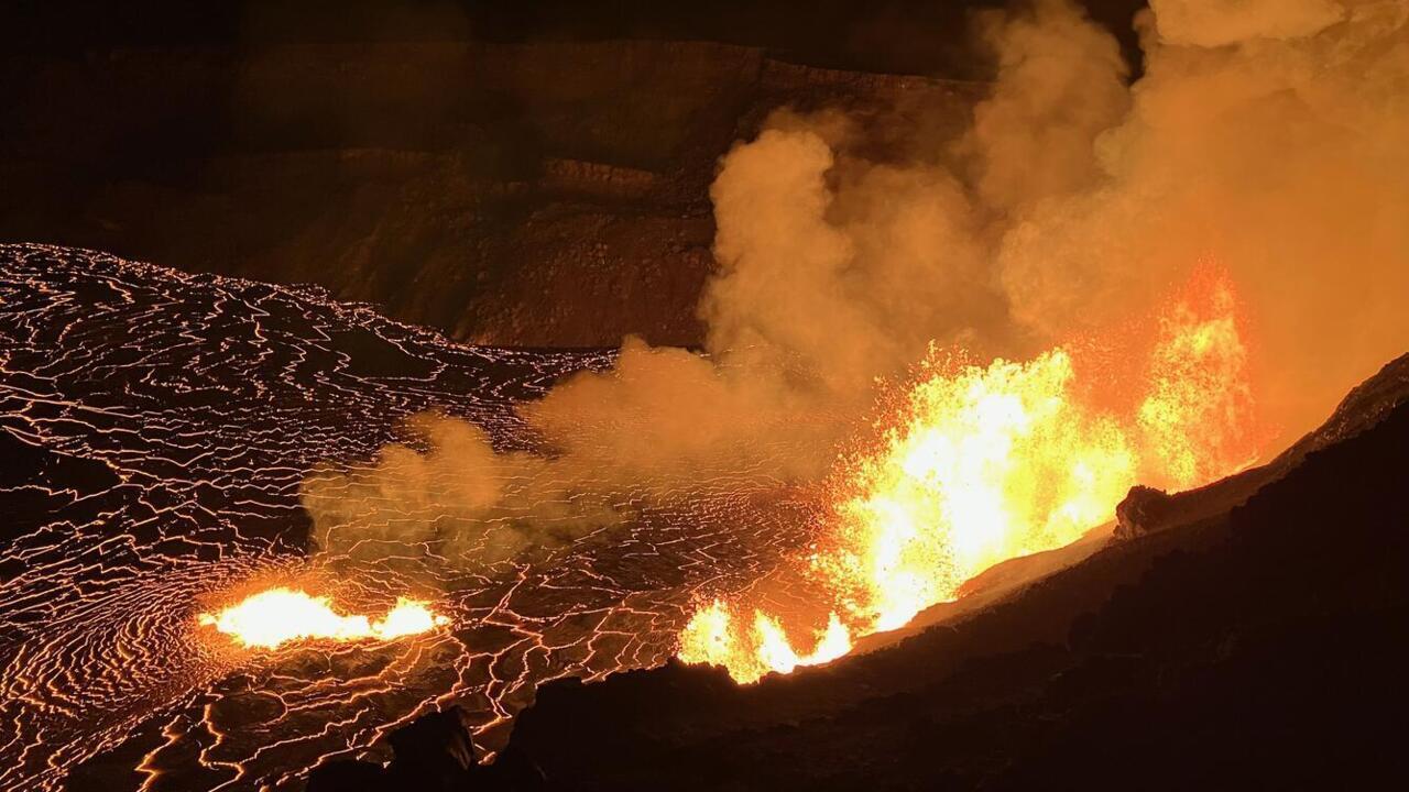 Hawaii's Kilauea volcano erupts, spewing columns of lava