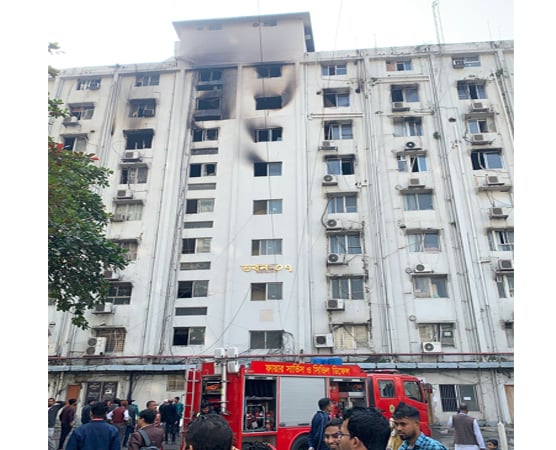 Secretariat's building number 7 fire brought under control