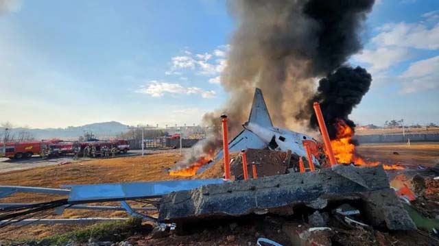 Two rescued so far from S. Korea plane crash: fire agency