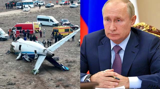 Putin apologises to Azerbaijan without claiming responsibility in plane crash