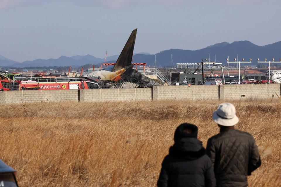 Jeju Air plane 'almost completely destroyed' in crash landing: fire dept official