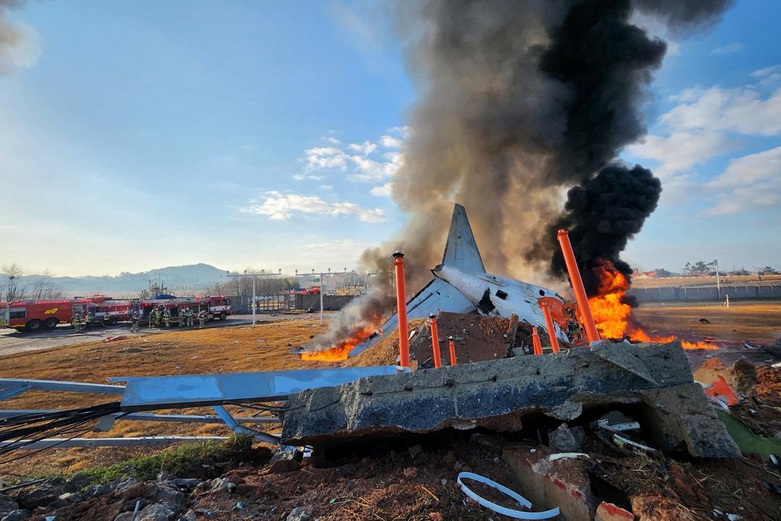 S. Korea Jeju Air plane crash death toll rises to 96: fire department