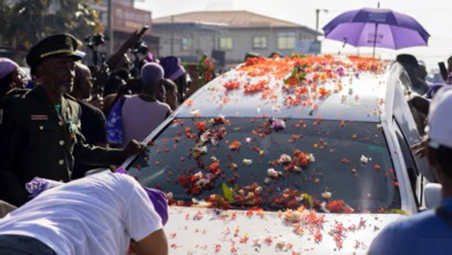 Thousands line Suriname streets in homage to late dictator Bouterse