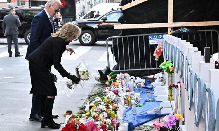 Bidens honor terror attack victims in New Orleans