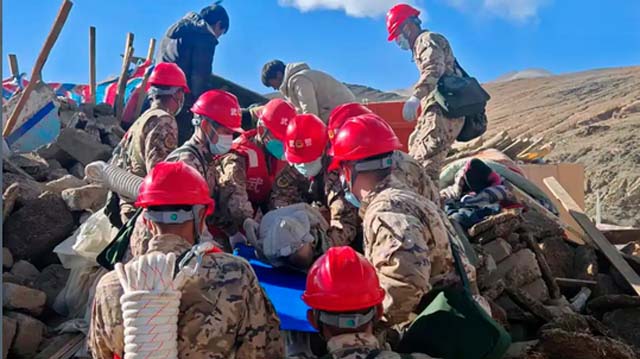 Rescuers search for survivors after quake in China's Tibet kills at least 126