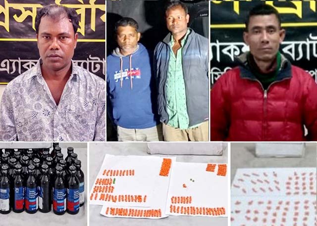 4 held with huge drugs in Rangpur, Dinajpur