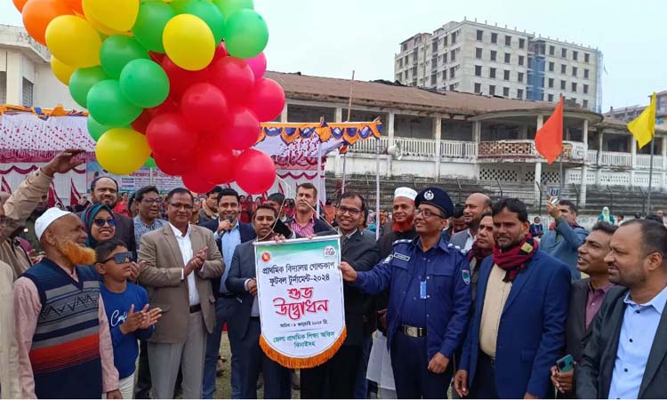 Primary School Gold Cup football inaugurated in Jhenaidah