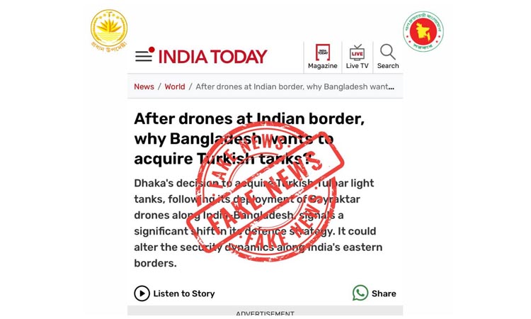 CA press wing debunks India Today report