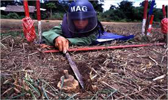 Two Cambodian deminers killed by anti-tank mine