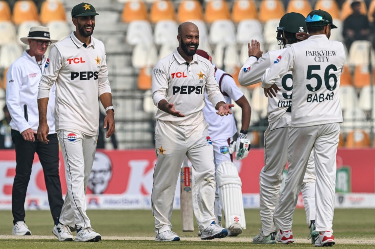 West Indies 54-5 in chase of 251 in spin-dominated Pakistan Test