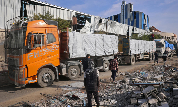 First post-ceasefire aid trucks enter Gaza: UN