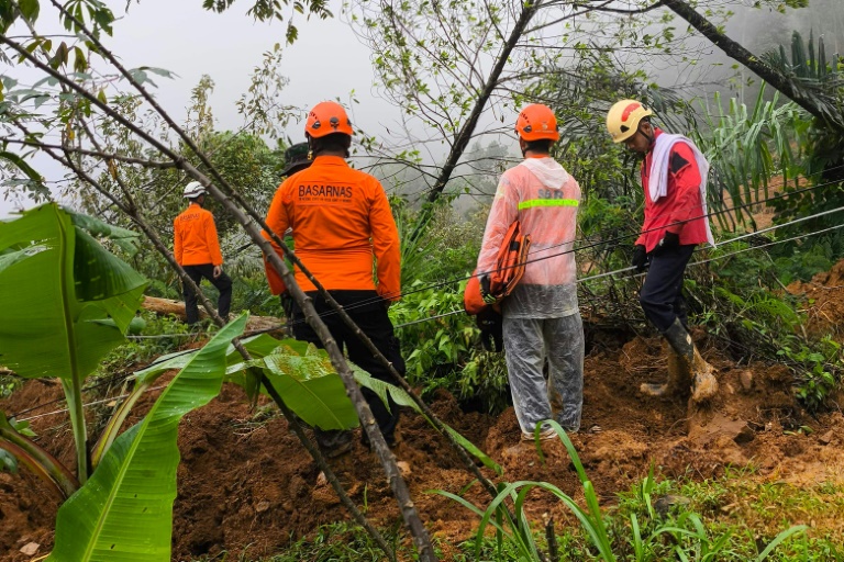 Indonesia rescuers search for survivors as landslide kills at least 17