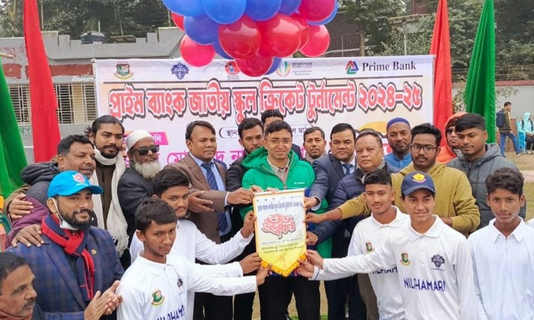 National school cricket begins in Nilphamari