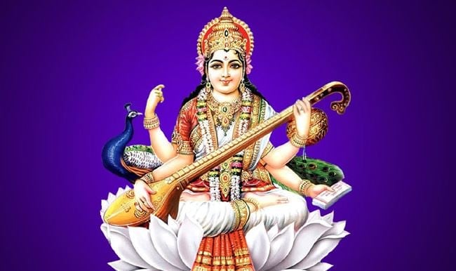 Saraswati Puja being celebrated