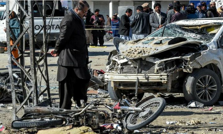 Islamic State group claims suicide bombing of Afghan bank