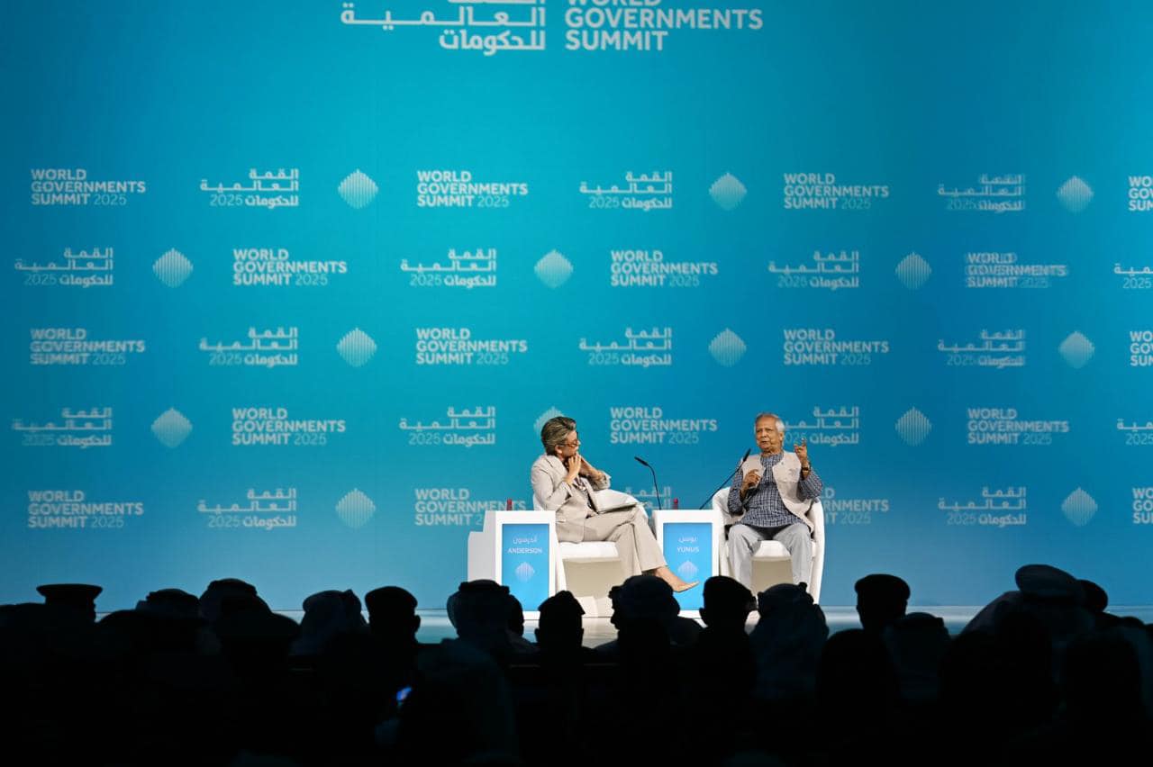 Prof Yunus joins interactive plenary session of WGS in Dubai