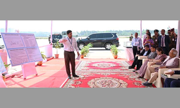 CA visits construction works of Cox's Bazar airport