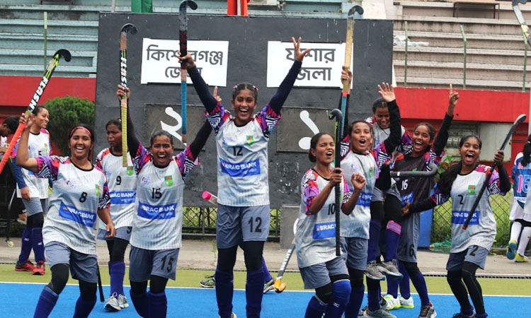 Kishorganj, BKSP move to women's hockey final 