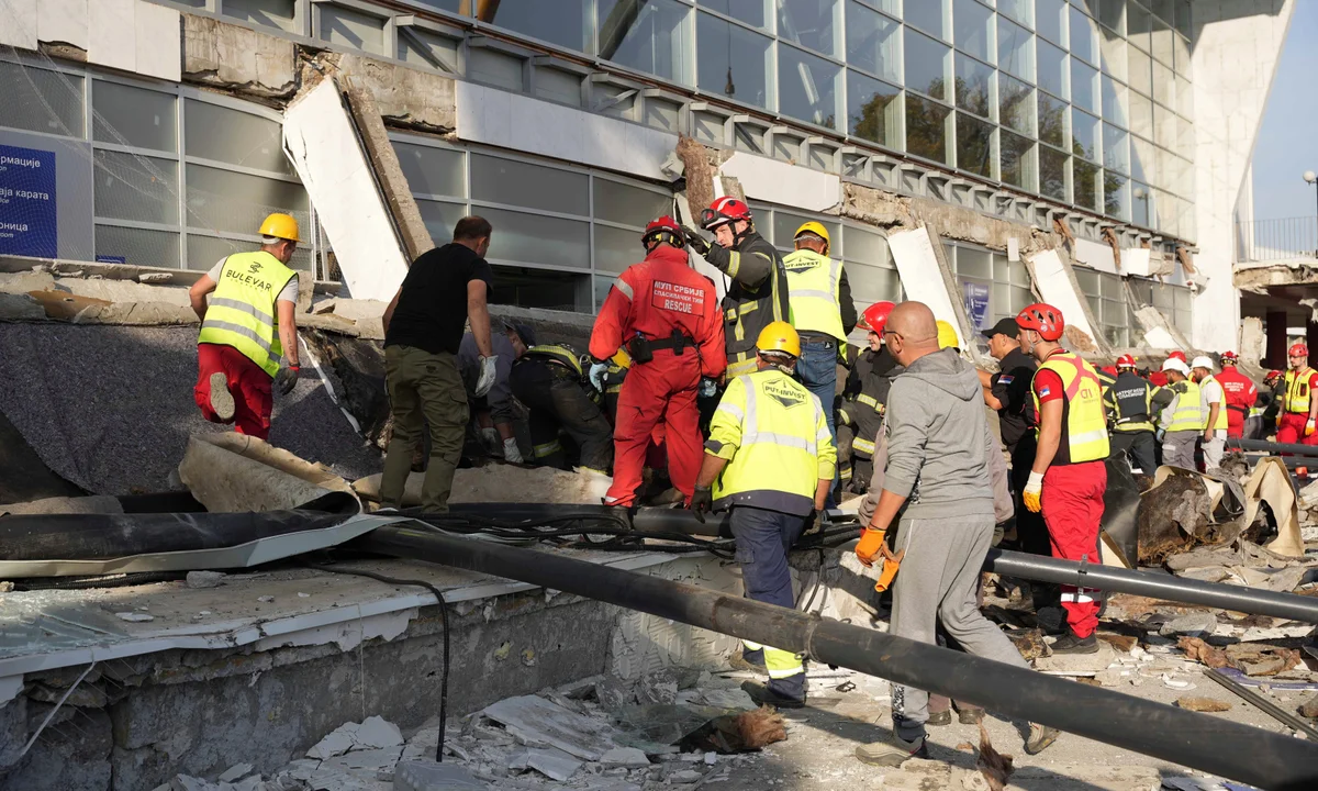 Death toll in Serbia railway station roof collapse now 16: hospital