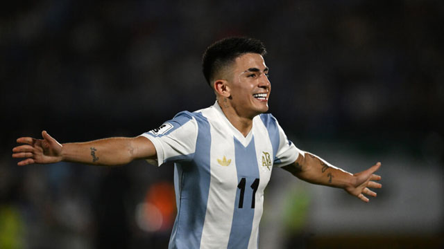 Argentina on brink after Almada strike sinks Uruguay