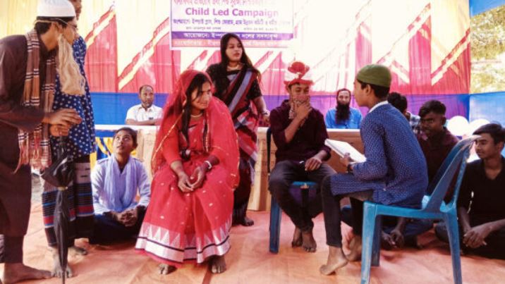 Drama staged at Birganj to prevent child marriage