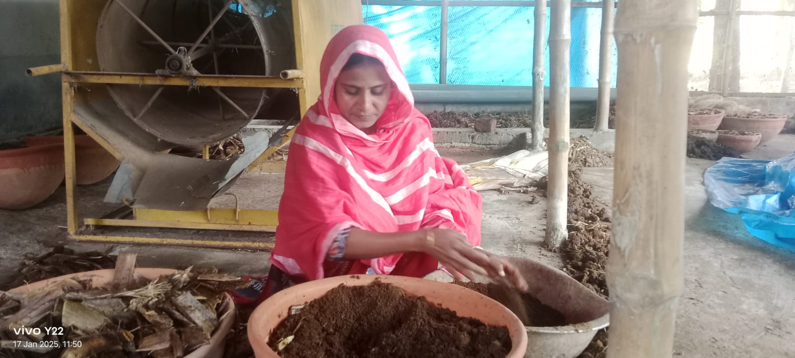 বগুড়ায় সুমি ও তার বোনের ভাগ্য বদলে দিল কেঁচো সার